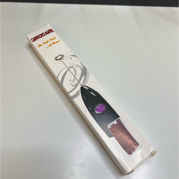 💥NEW Coffee frother milk eggs cappuccino café latte frothy mixer purple battery - Picture 6 of 9